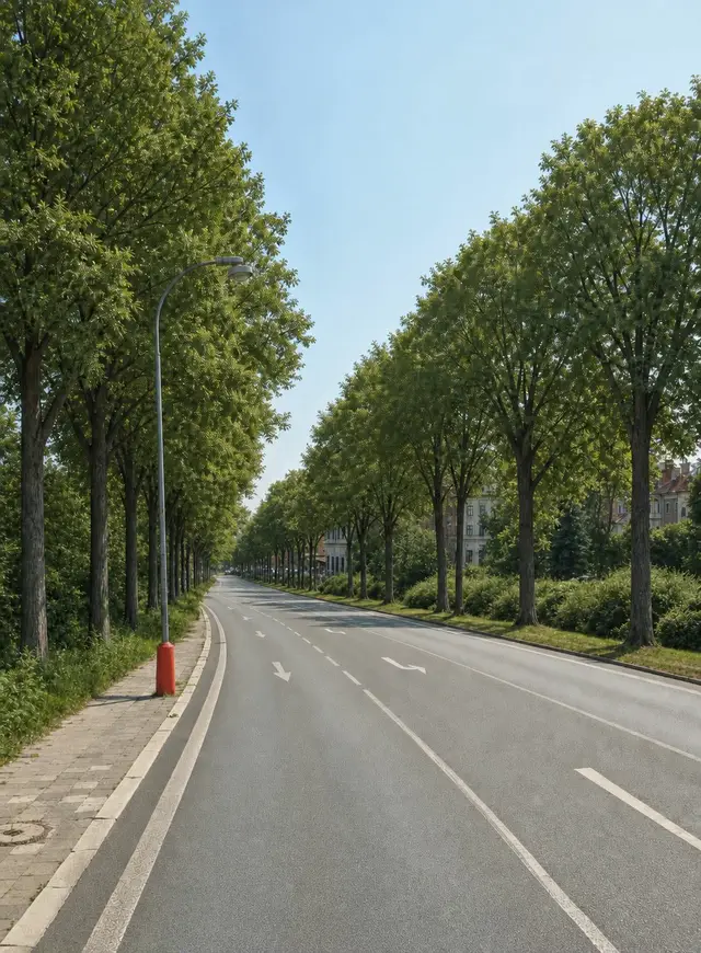 Takhle nějak by mohla vypadat nová silnice u kláštera.